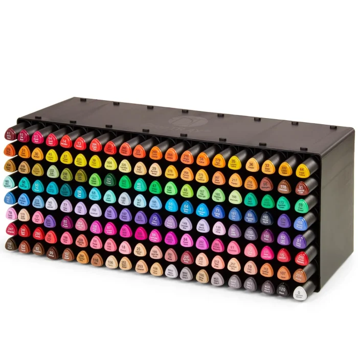 160Pk Twin Markers Set Graphic Drawing Painting Alcohol Art Dual Tip Sketch Pens - Image 3