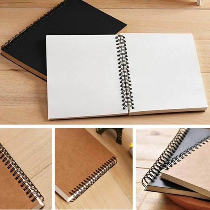 50 Sheets Sketch Book Wire Bound Watercolor Drawing Art Paper School Crafts - Image 3