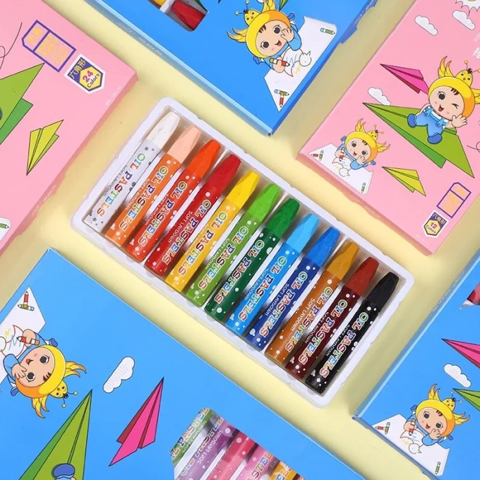 lindong birds 12/24 colours artists oil stick paint oil bar suit kids3+ - Image 2