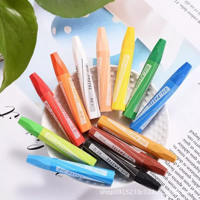 lindong birds 12/24 colours artists oil stick paint oil bar suit kids3+ - Image 3